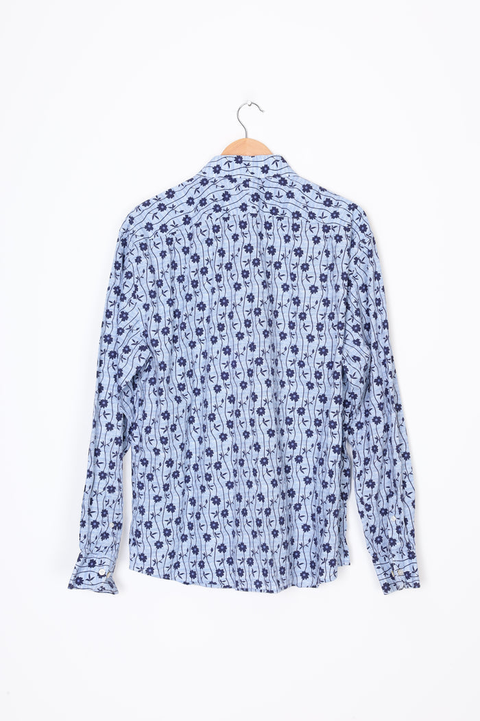 Working Style Mens Blue Shirt Size 46