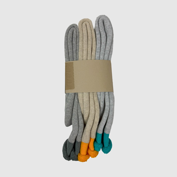 Yeezy Season 7 Bouclette Socks (3-Pack) In Tone Four