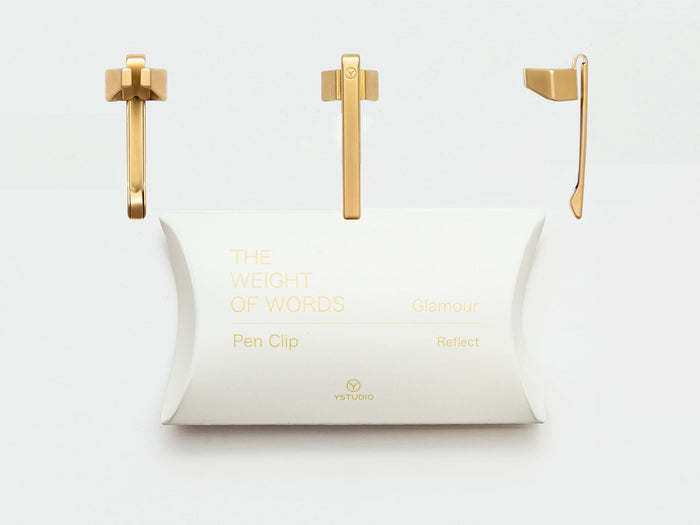 Ystudio Ocean Sustainable Ballpoint Pen - Pen Clip Gold