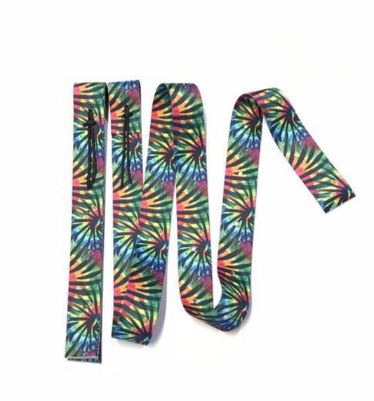 Zebra Tie Dye cinch strap set - Tiffanys Braided Tack LLC